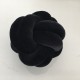 Patte de Velours Noir Coussin Noeud